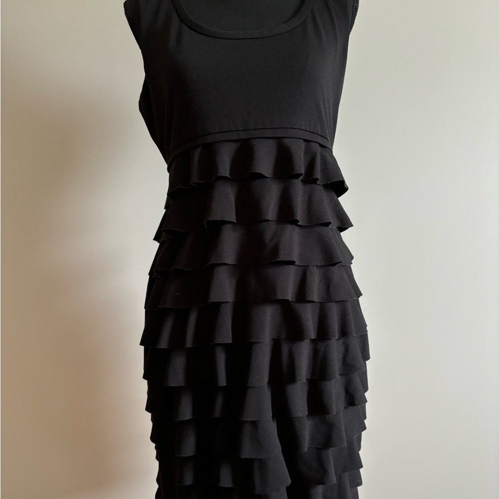Elegant Black Ruffle Dress